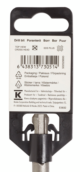 Poranterä FXA SDS plus 20mmx450mm (teräosuus 360mm) 4-leikkuinen