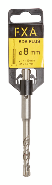 Poranterä FXA SDS plus 8mmx110mm (teräosuus 45mm) 4-leikkuinen