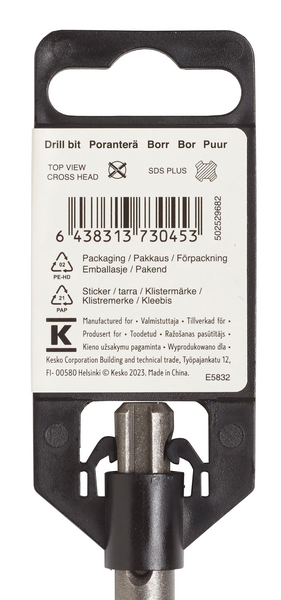 Poranterä FXA SDS plus 4mmx160mm (teräosuus 95mm) 4-leikkuinen