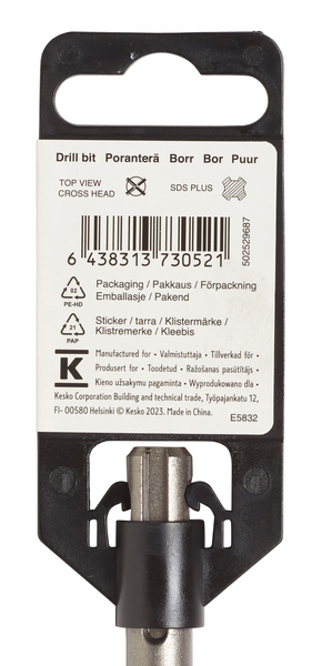 Poranterä FXA SDS plus 12mmx210mm (teräosuus 132mm) 4-leikkuinen