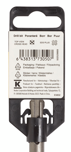 Poranterä FXA SDS plus 6mmx310mm (teräosuus 240mm) 4-leikkuinen