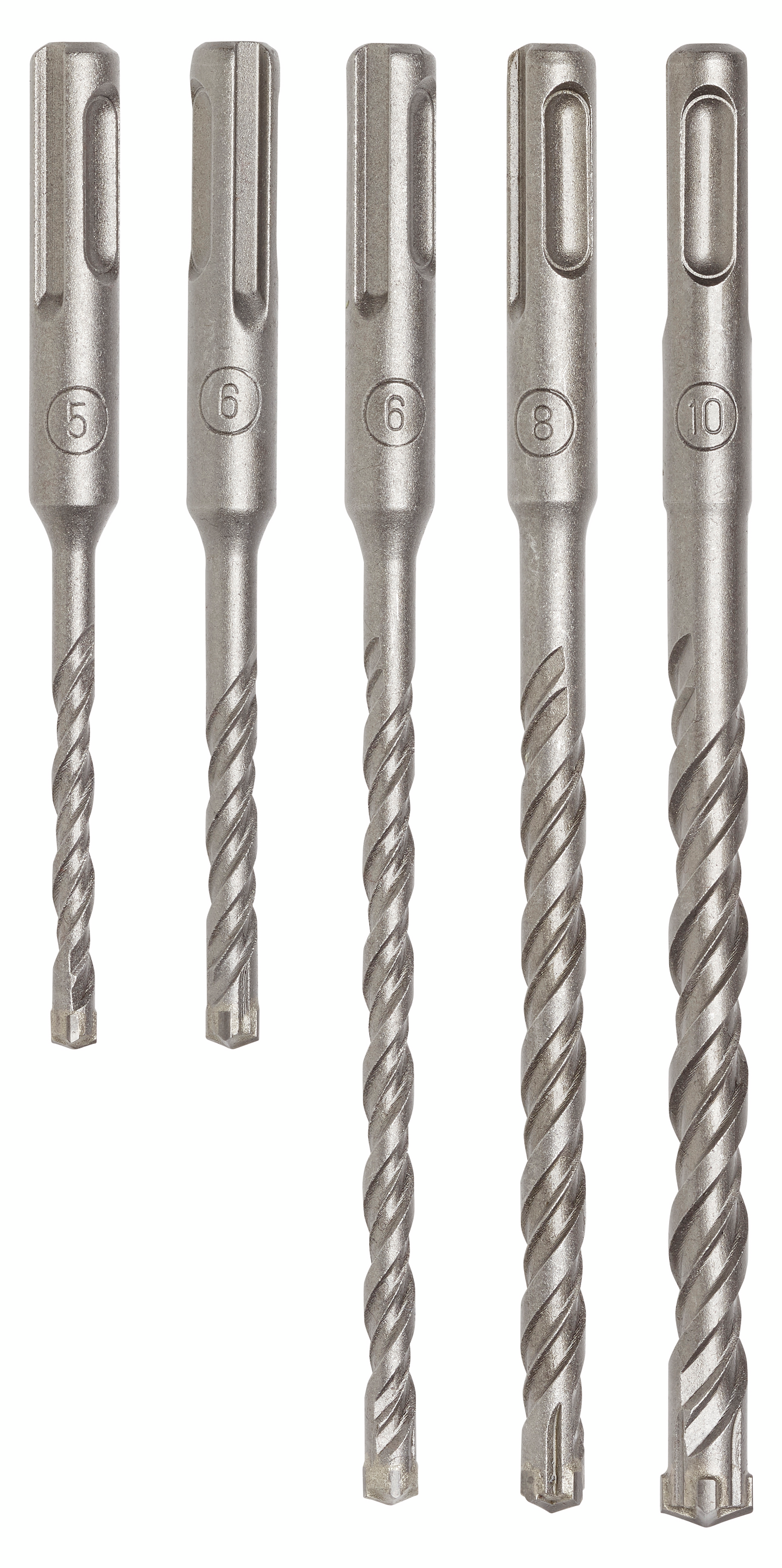 Poranteräsarja FXA SDS plus 4-leikkuinen 5, 6, 6, 8 ja 10mm