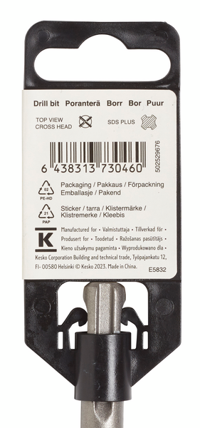 Poranterä FXA SDS plus 6mmx110mm (teräosuus 45mm) 4-leikkuinen
