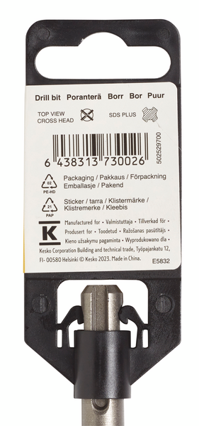 Poranterä FXA SDS plus 20mmx260mm (teräosuus 180mm) 4-leikkuinen