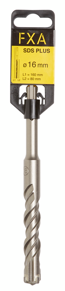 Poranterä FXA SDS plus 16mmx160mm (teräosuus 80mm) 4-leikkuinen