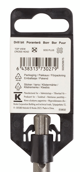 Poranterä FXA SDS plus 5mmx110mm (teräosuus 45mm) 4-leikkuinen