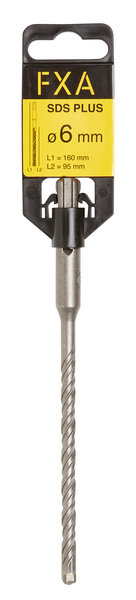Poranterä FXA SDS plus 6mmx160mm (teräosuus 95mm) 4-leikkuinen