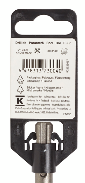 Poranterä FXA SDS plus 12mmx160mm (teräosuus 95mm) 4-leikkuinen