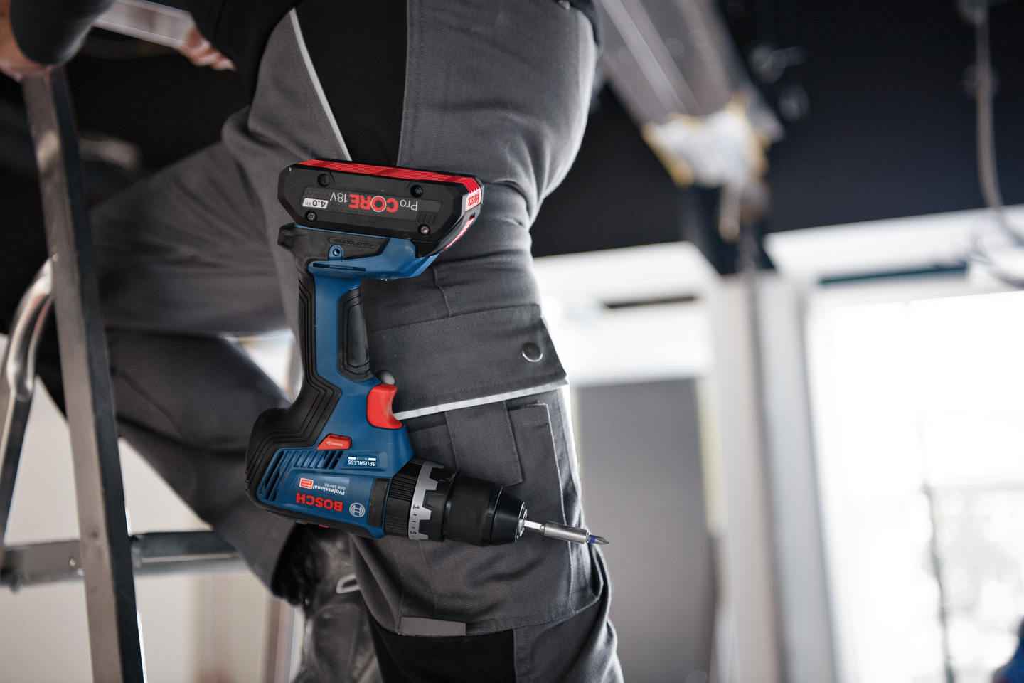 Akkuiskuporakone Bosch GSB 18V-55 2x4,0Ah ProCore L-Boxx