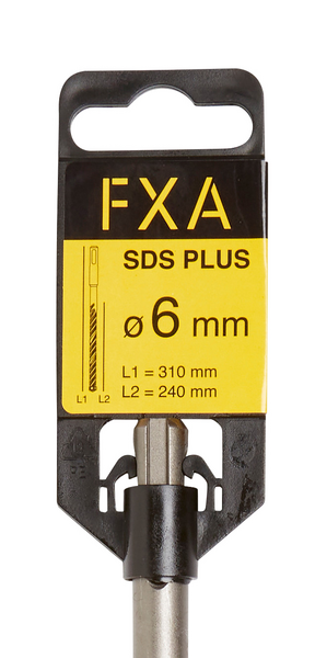 Poranterä FXA SDS plus 6mmx310mm (teräosuus 240mm) 4-leikkuinen