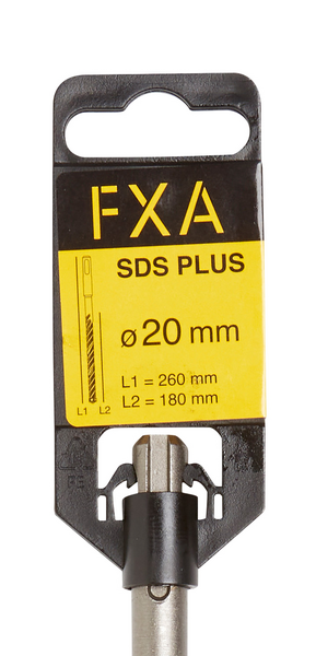 Poranterä FXA SDS plus 20mmx260mm (teräosuus 180mm) 4-leikkuinen