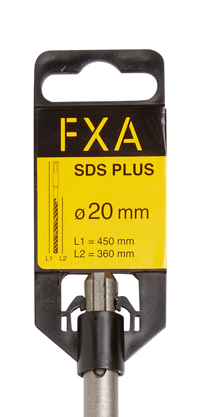 Poranterä FXA SDS plus 20mmx450mm (teräosuus 360mm) 4-leikkuinen