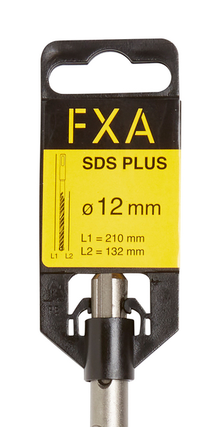 Poranterä FXA SDS plus 12mmx210mm (teräosuus 132mm) 4-leikkuinen