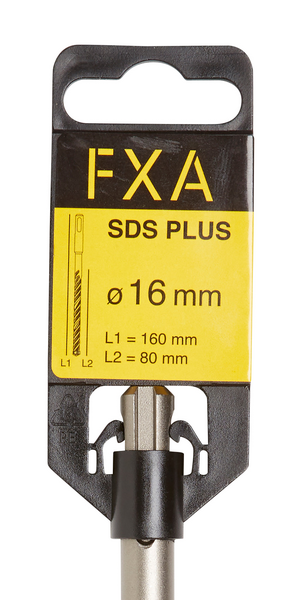 Poranterä FXA SDS plus 16mmx160mm (teräosuus 80mm) 4-leikkuinen
