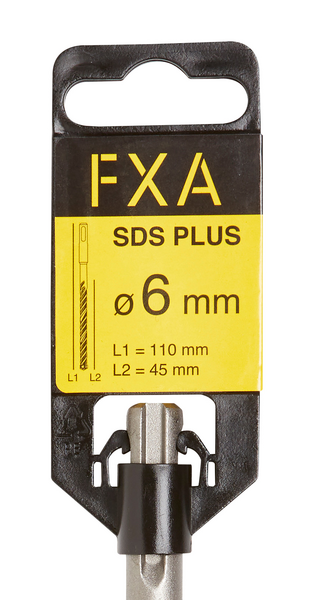 Poranterä FXA SDS plus 6mmx110mm (teräosuus 45mm) 4-leikkuinen