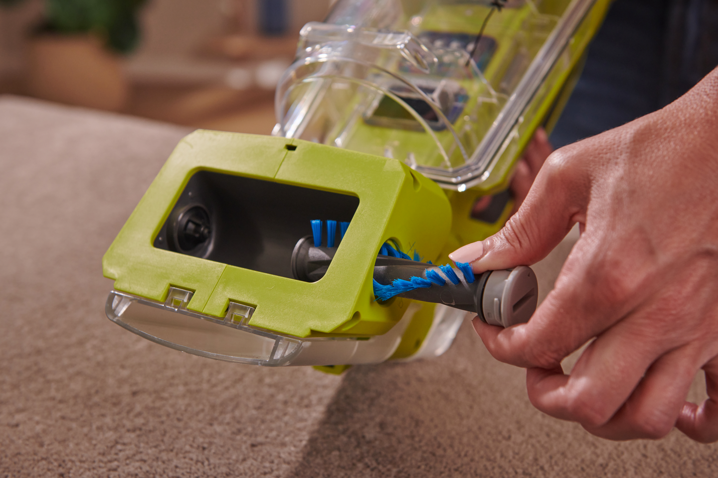 Tekstiilipesuri Ryobi RDC18-0 18V ONE+ ei akkua pesuainepullolla