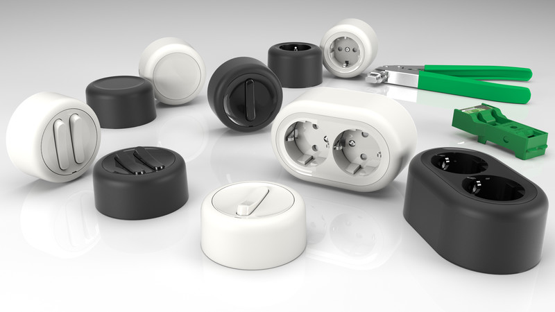 STRÖMBRYTARE schneiderelectric RENOVA TRAPP 1-P, INF VIT