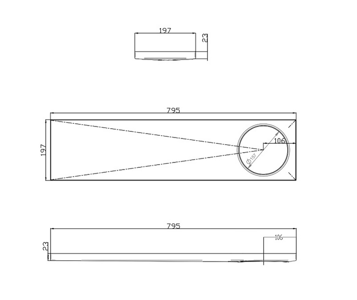 Lattiakaivon kouru Vieser Line epäkeskeinen