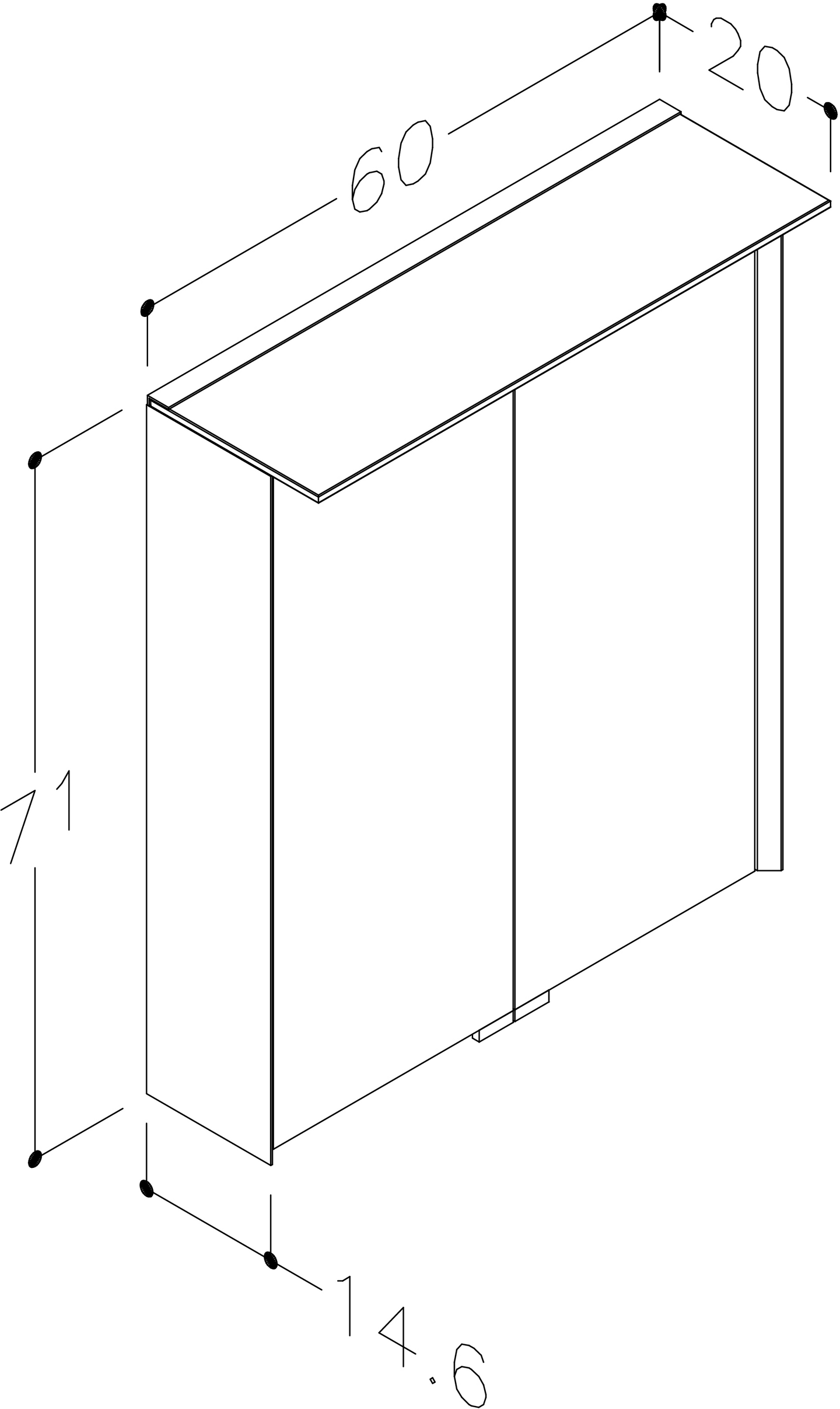 Peilikaappi Cello Bay LED L60 S14,6 K71 cm roosa IP44 pistorasia