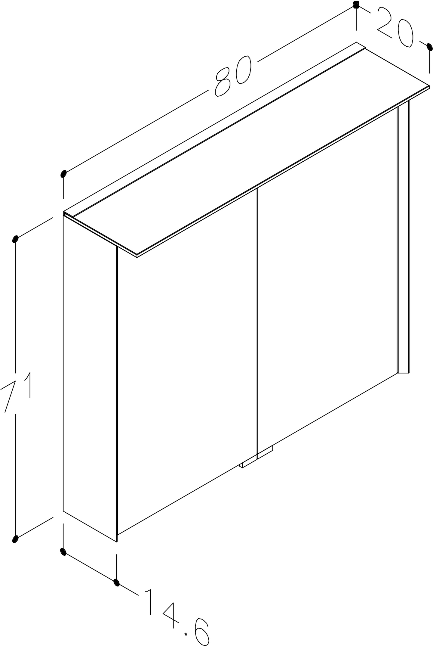 Peilikaappi Cello Bay LED L80 S14,6 K71 cm roosa IP44 pistorasia