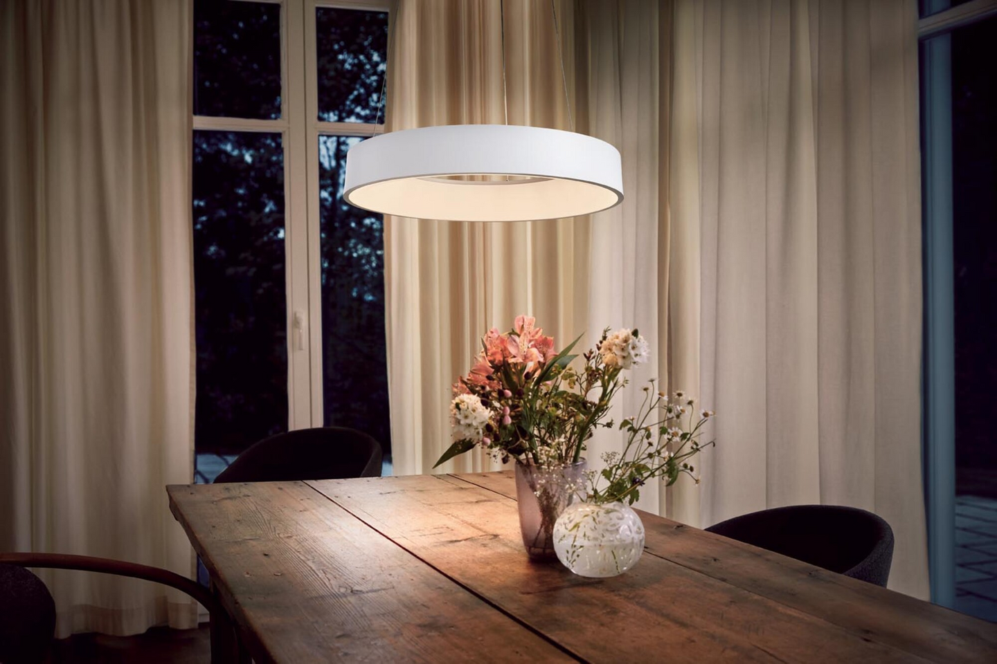 Riippuvalaisin LEDVANCE SMART+ SUN@HOME Circular Pendant TW 500lm valkoinen