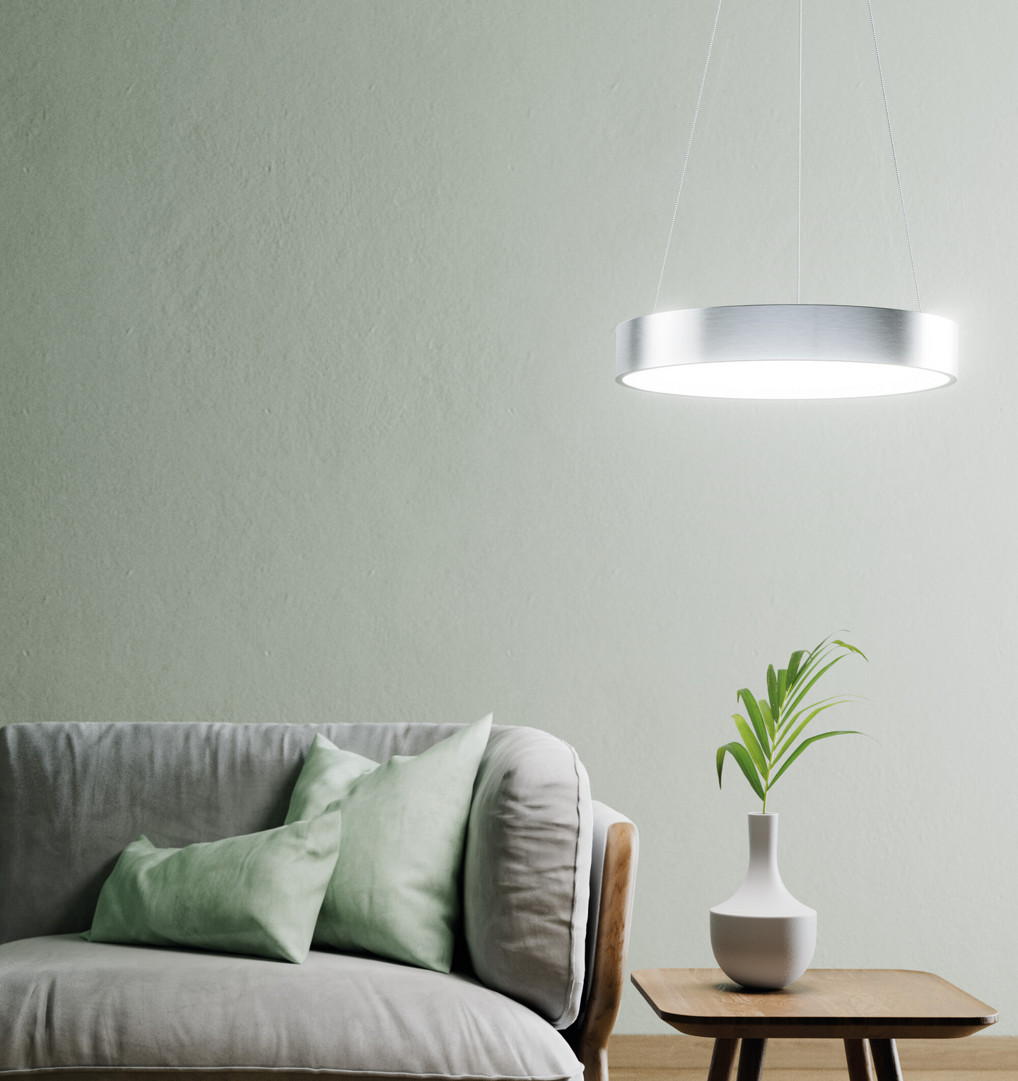 Riippuvalaisin LEDVANCE SMART+ SUN@HOME Circular Pendant TW 500lm hopea