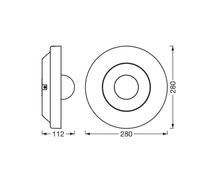 Kattovalaisin LEDVANCE SMART+ WiFi Circle Camera Control musta