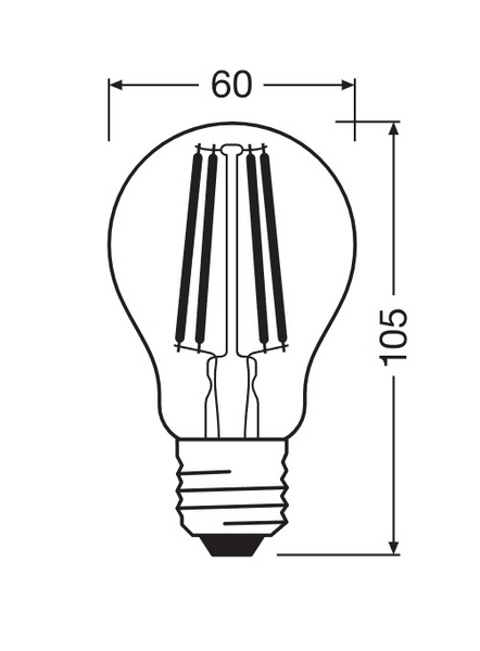 Led-vakiolamppu OSRAM Star+ 806lm 827..840 E27 kirkas