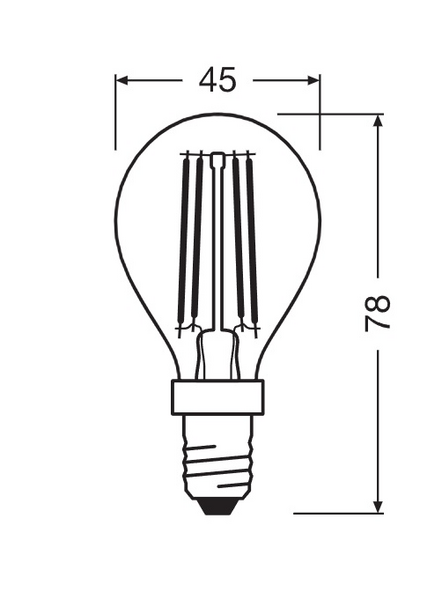 Pienkupulamppu OSRAM Parathom+ Clp 40 4w/827 E14