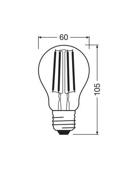 Led-vakiolamppu OSRAM Star+Dim 806lm 827 E27 3-Step