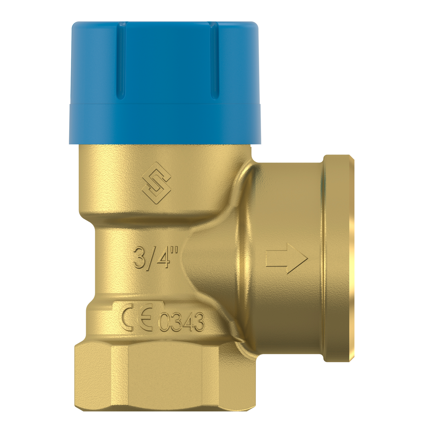 Varoventtiili 3/4in 10bar messinki sisäkiertein