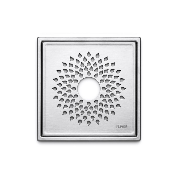 Neliökansi Purus Neliö Drop design-kansi 200x6mm aukollinen