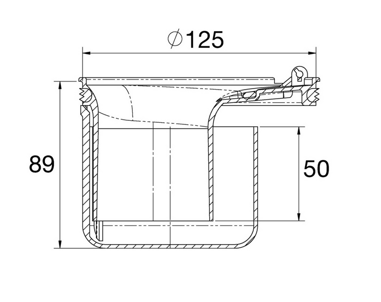Vesilukko Purus Ran 150mm 3311611