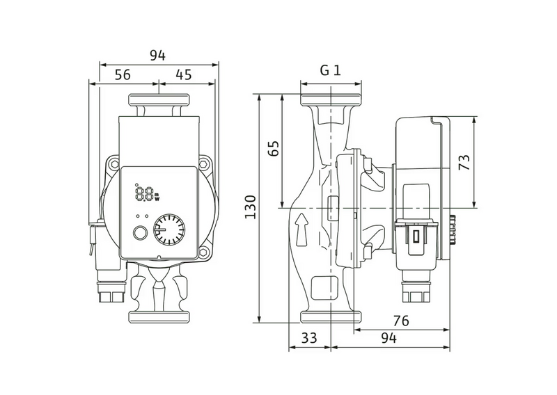 Lämpöjohtopumppu Wilo Yonos Pico 15/1-6 -130