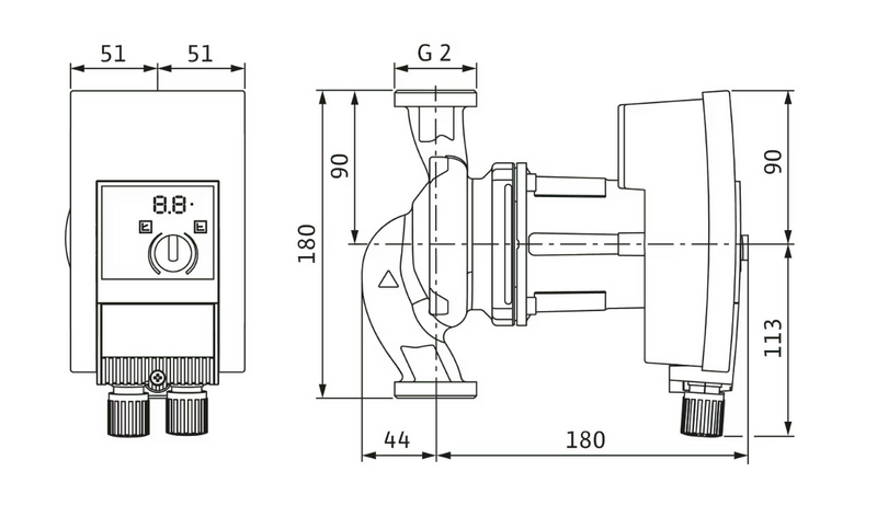 Lämpöjohtopumppu Wilo Yonos Maxo 30/0,5-10 Pn10