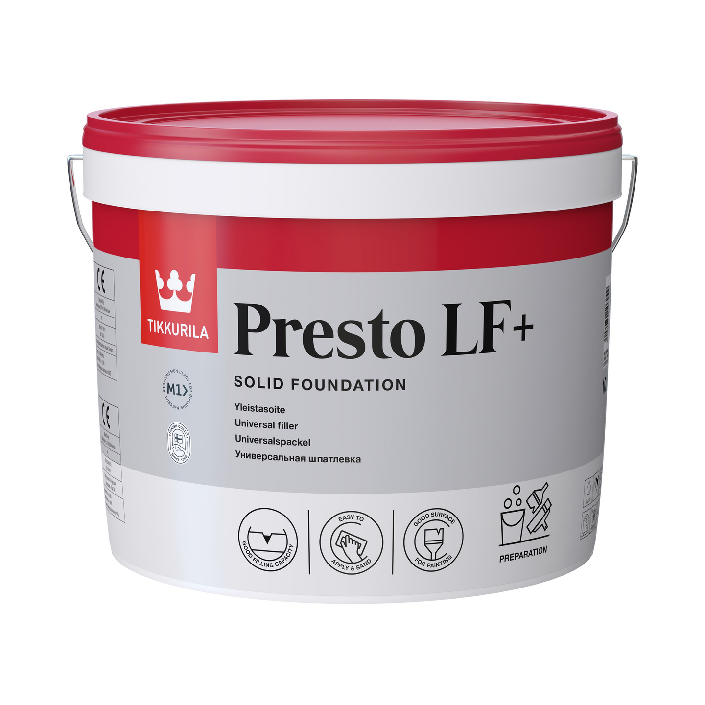 Yleistasoite Presto LF+ 10l harmaa - K-Rauta