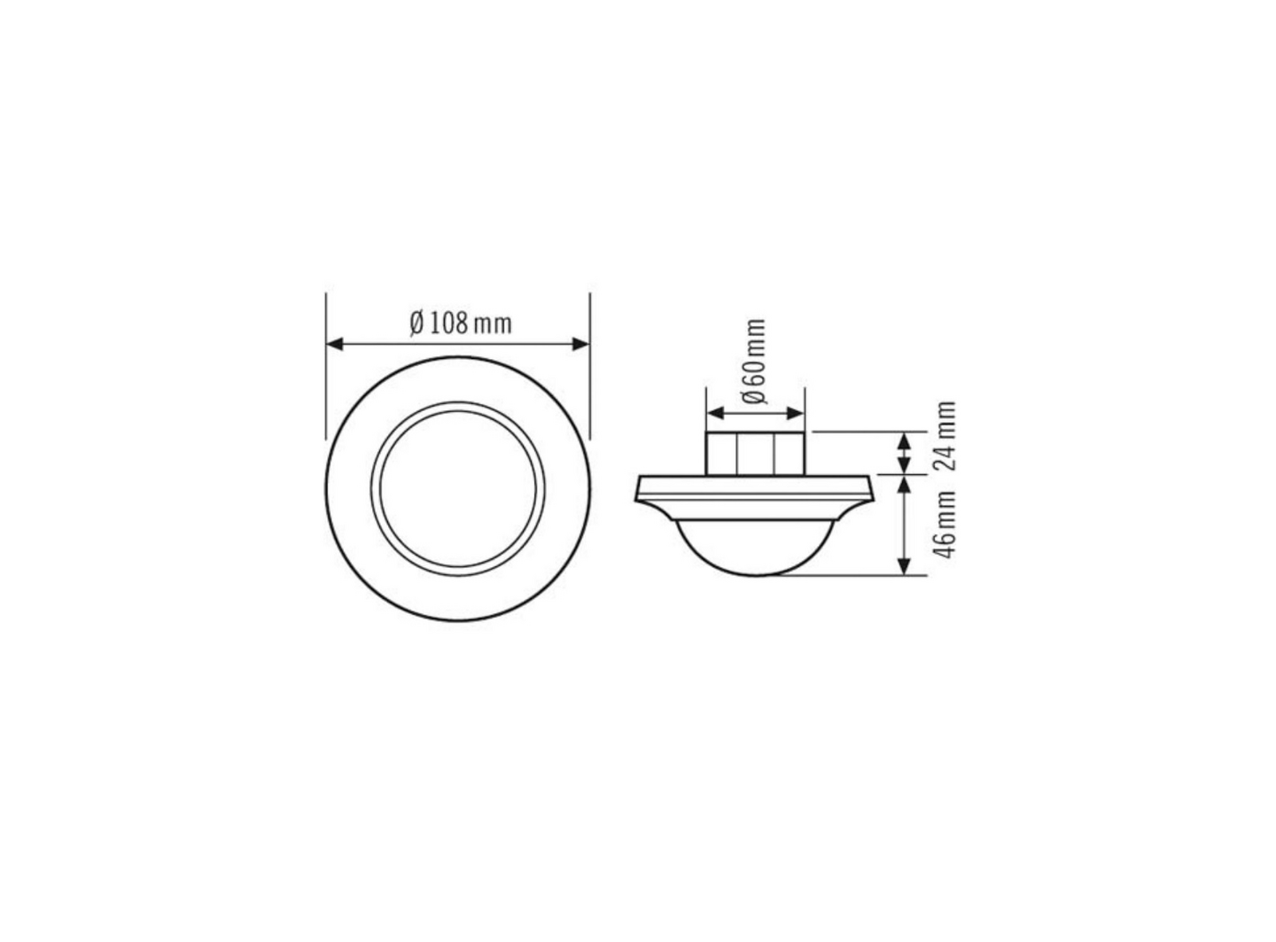 Läsnäolotunnistin Esylux PD-C360i/24m Duo Dali