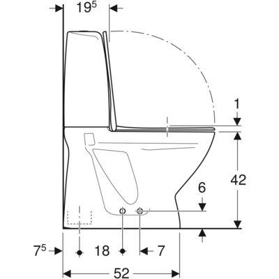 WC-istuin IDO Basic piilo pehmeä kansi