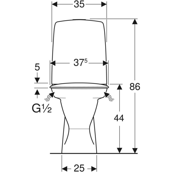 WC-istuin IDO Standard piilo pehmeä kansi