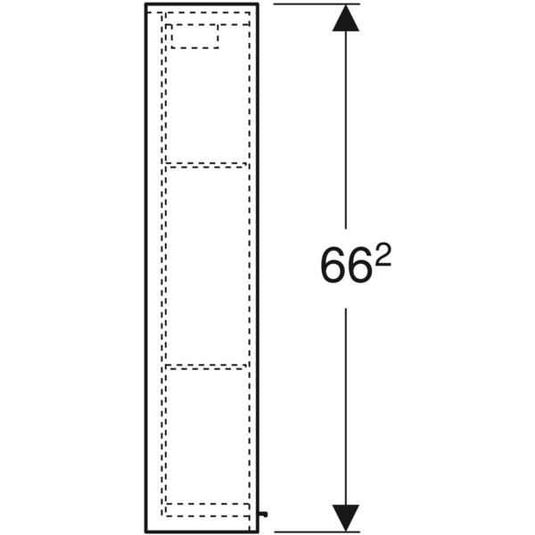 Peilikaappi IDO Reflect Clear L40 K66,2 S14cm valkoinen