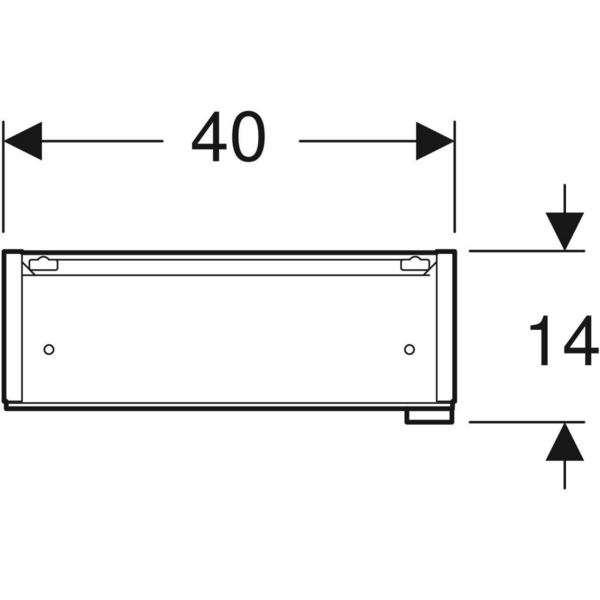 Peilikaappi IDO Reflect Clear L40 K66,2 S14cm valkoinen