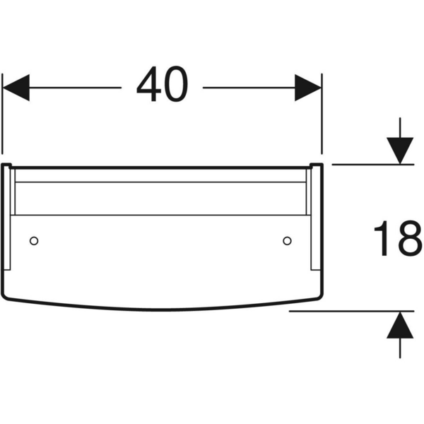 Peilikaappi IDO Reflect Clear L40 L67,7 S18cm valkoinen