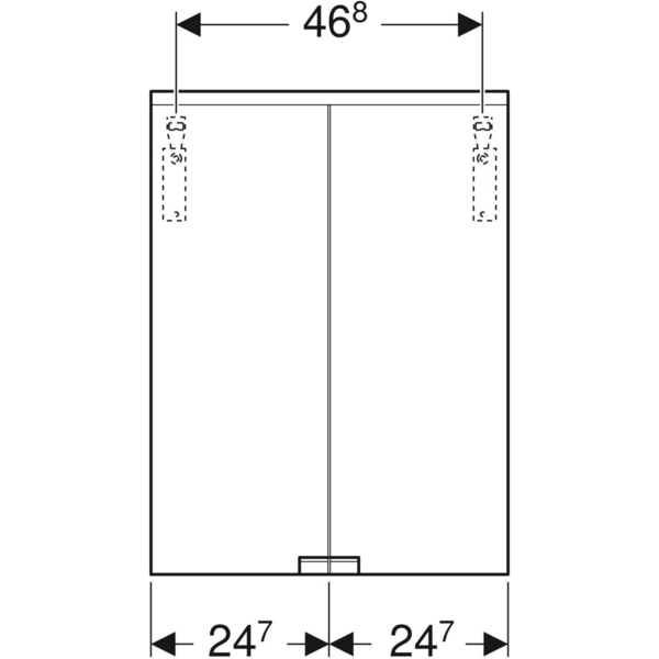 Peilikaappi IDO Reflect Clear L50 K67,7 S18cm valkoinen