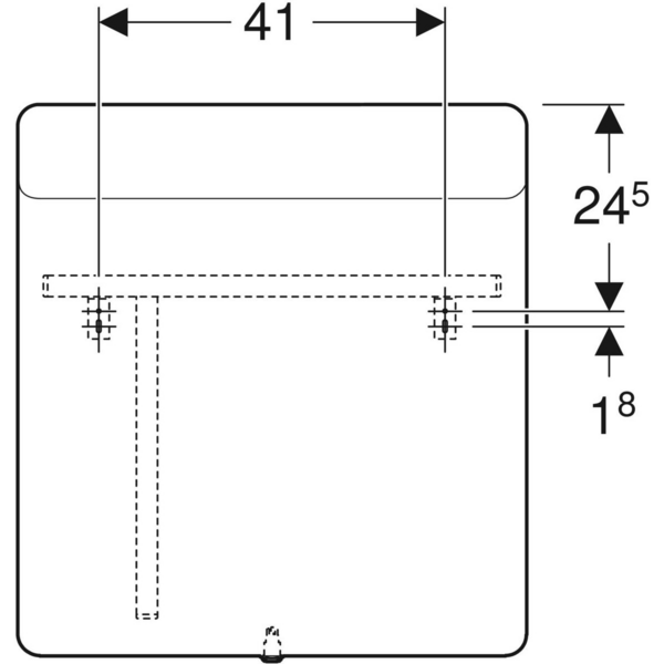 Tasopeili Geberit Option Square L60 K65 S3,2cm