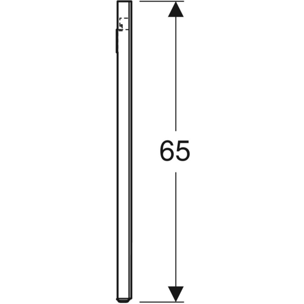 Tasopeili Geberit Option Square L120 K65 S3,2cm