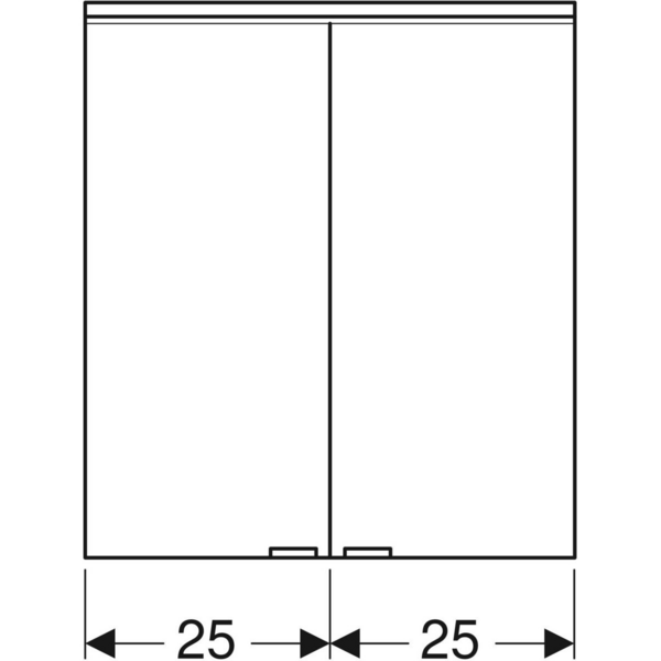 Peilikaappi IDO Reflect Spot L50 K63,5 S24cm valkoinen VVS
