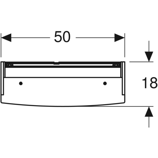 Peilikaappi Geberit Option Basic L50 K67,7 S18cm valkoinen