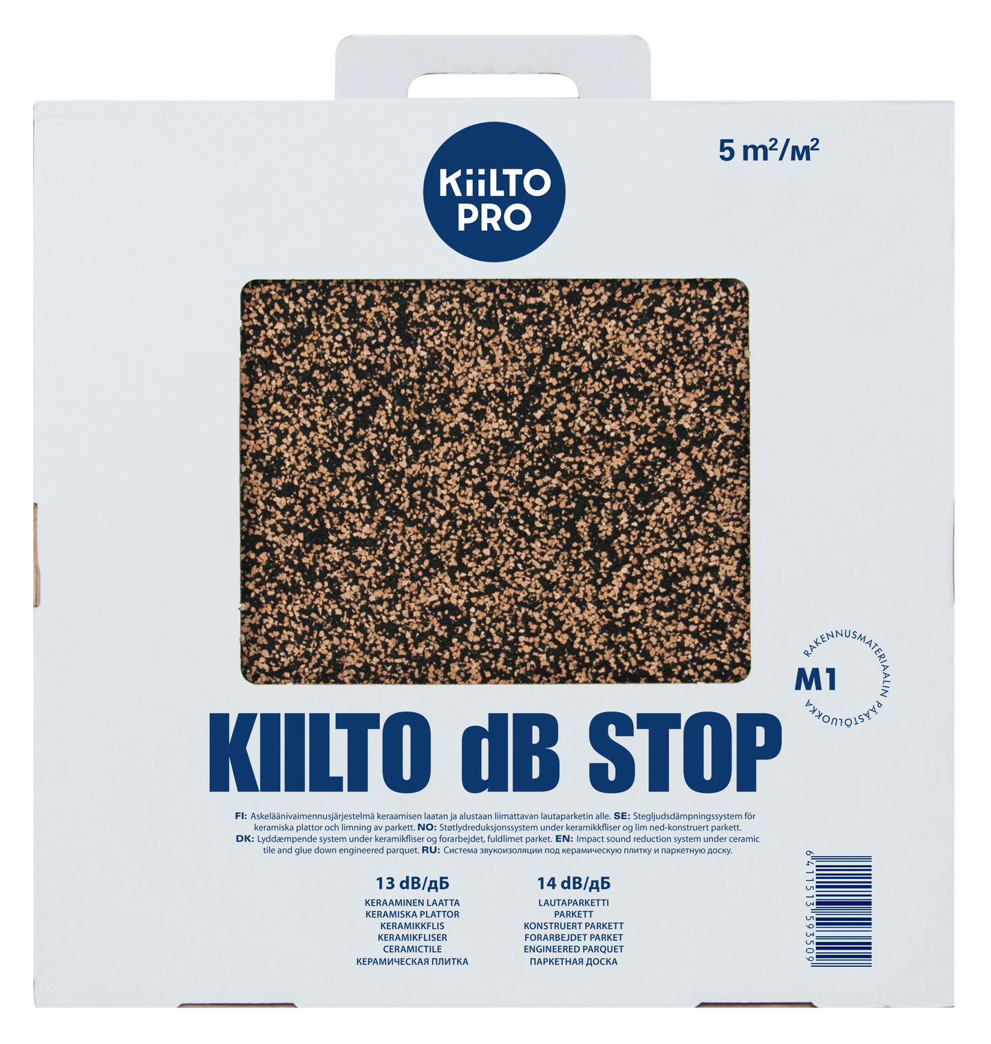 Askeläänivaimennusjärjestelmä Kiilto dB Stop 5m²