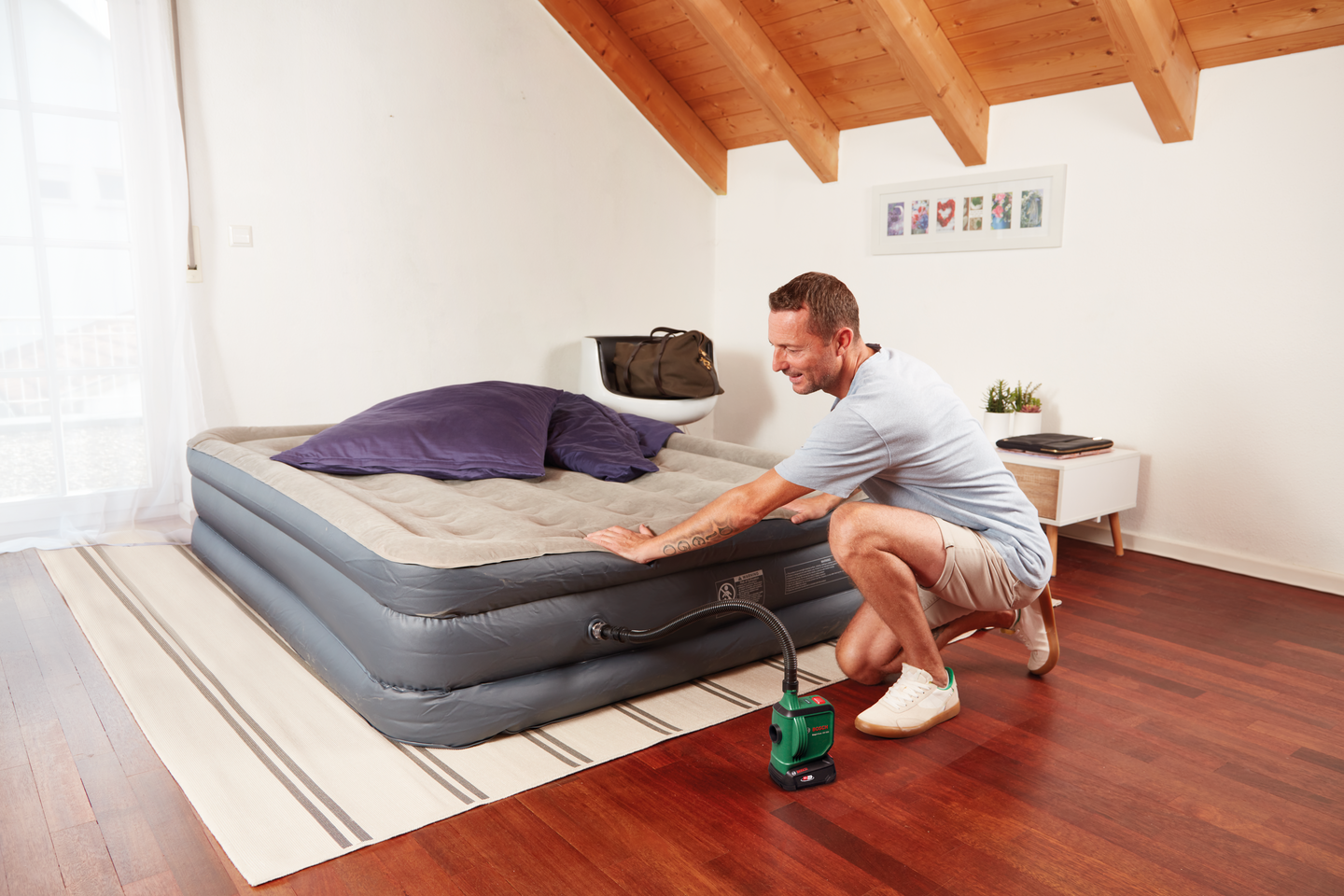 Akkupumppu Bosch EasyInflate 18V-500 1x2,0Ah