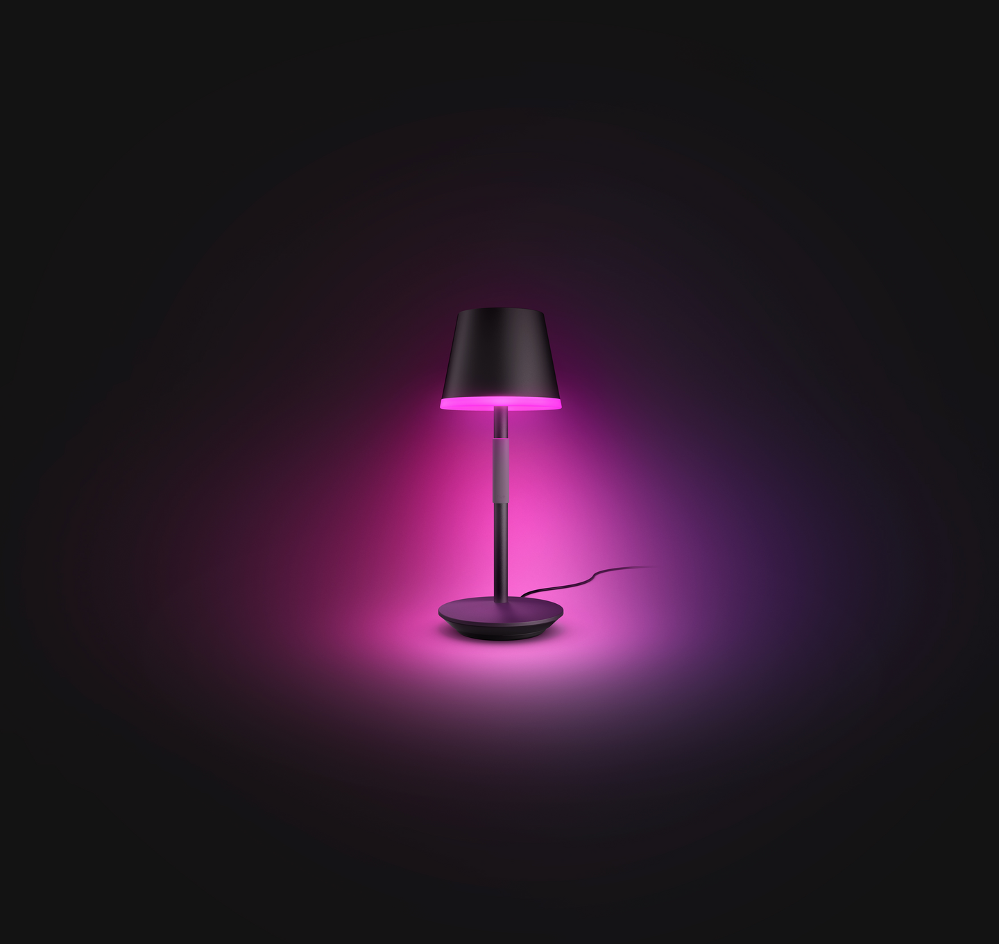 Pöytävalaisin Philips Hue Go 6W 370-530lm 2000-6500K musta